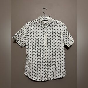 Denim & Flower Ricky Singh Men’s Short Sleeve Button Shirt Size L NWT